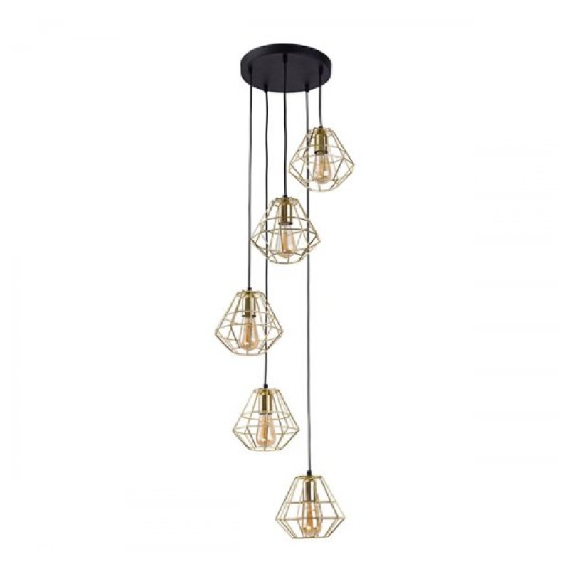Подвесной светильник TK LIGHTING 1781 DIAMOND GOLD купити