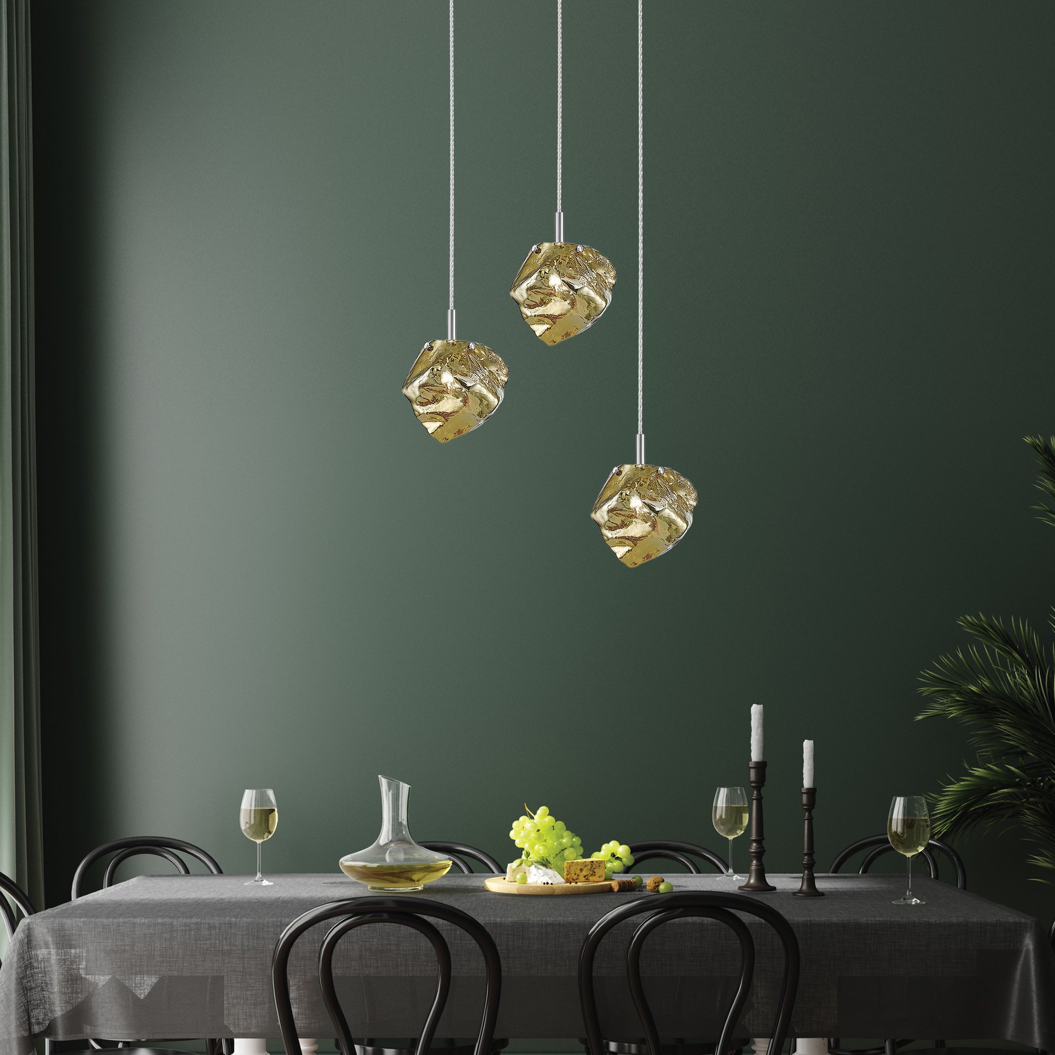 Подвесной светильник Zuma Line P0488-03D-B5HF ROCK купити