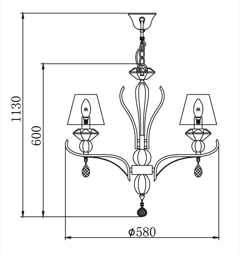 Люстра Maytoni MOD560-05-N Smusso купити