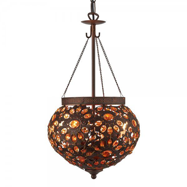 Подвесной светильник Searchlight 2812-2bz Moroccan купити