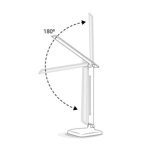 Настільна лампа Feron DE1725 9W 4000K Black (2000242267962) купити