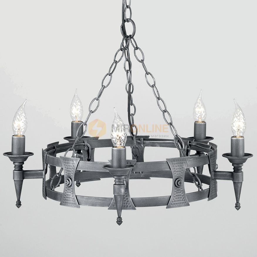 Люстра Elstead SAX5 BLK/SIL SAXON купити