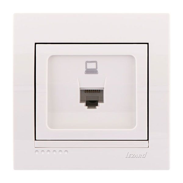 Розетка компьютерная Lezard Deriy, белый (702-0202-139) купити