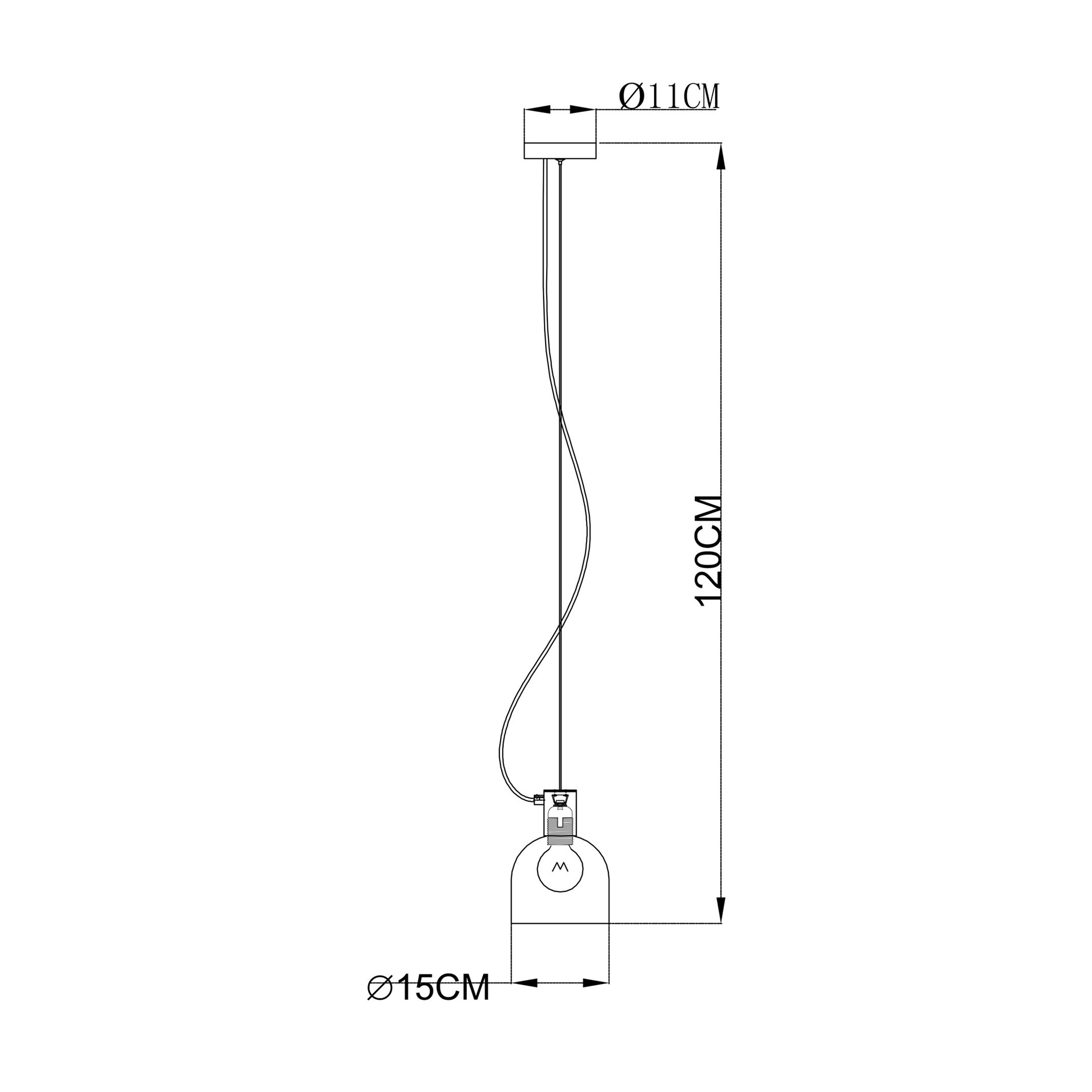 Подвесной светильник Zuma Line MD1918-1S-CHROME LAZARO купити