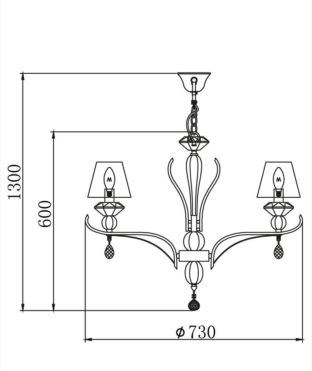 Люстра Maytoni MOD560-07-N Smusso купити