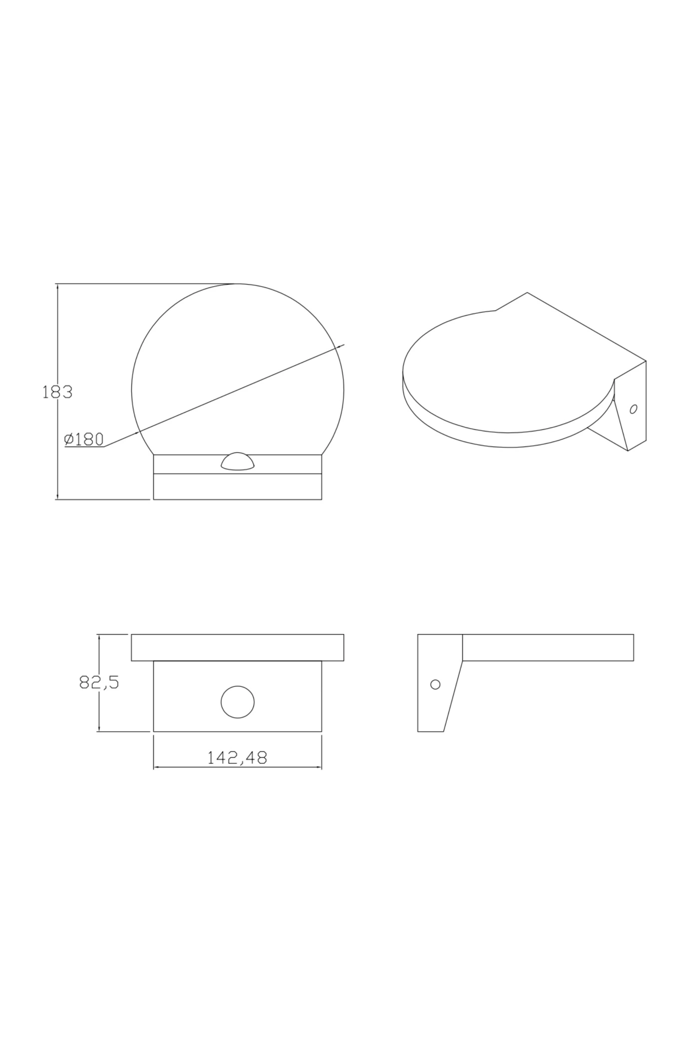 Світильник вуличний Goldlux 324030 Tesa R LED (59733) купити