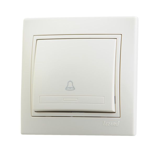 Кнопка звонка  Lezard Mira, крем  (701-0303-103) купити