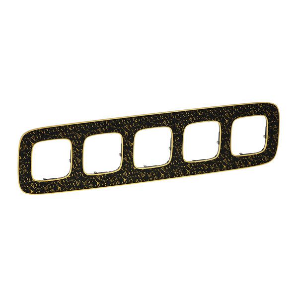 Рамка 5 постов, барокко нуар, Valena ALLURE (754435) купити