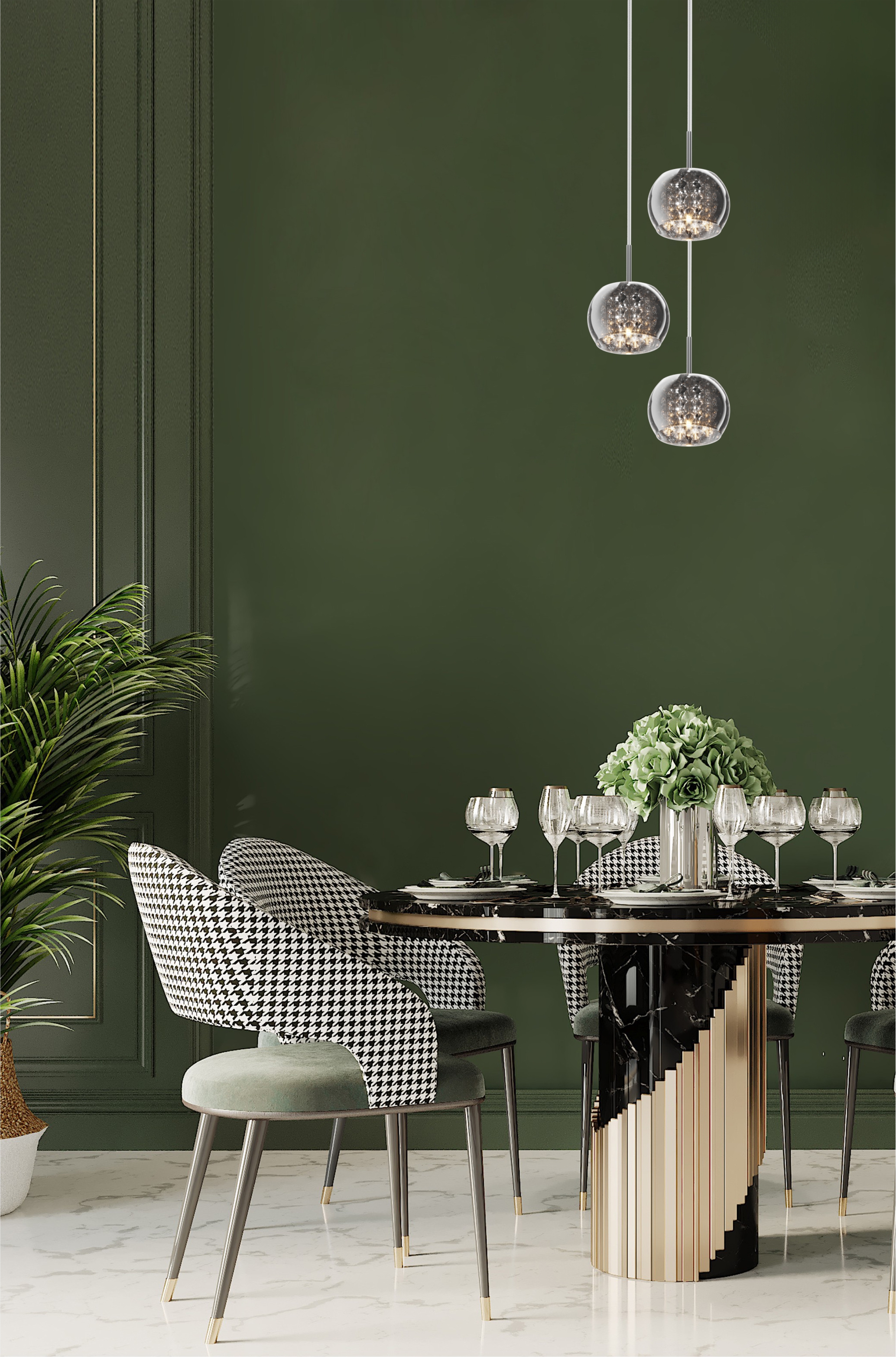 Подвесной светильник Zuma Line P0076-03M-B5FZ CRYSTAL купити