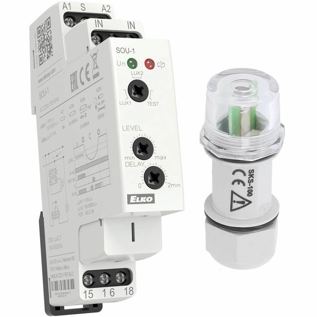Сутінкове реле Elko-Ep SOU-1 230V + датчик (2100) купити