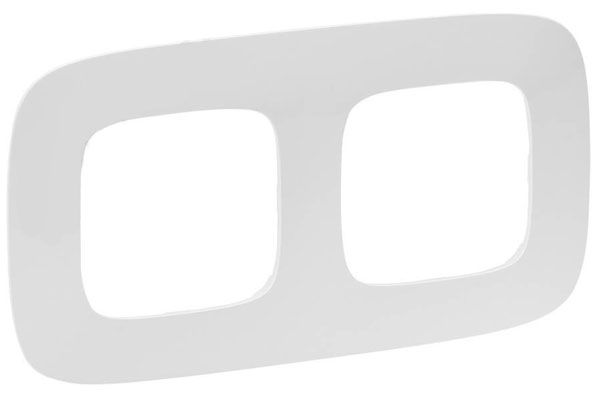 Рамка 2 поста, белый, Valena ALLURE (754302) купити