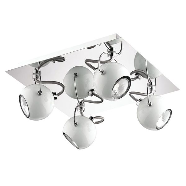 Спот Ideal Lux LUNARE PL4 BIANCO купити