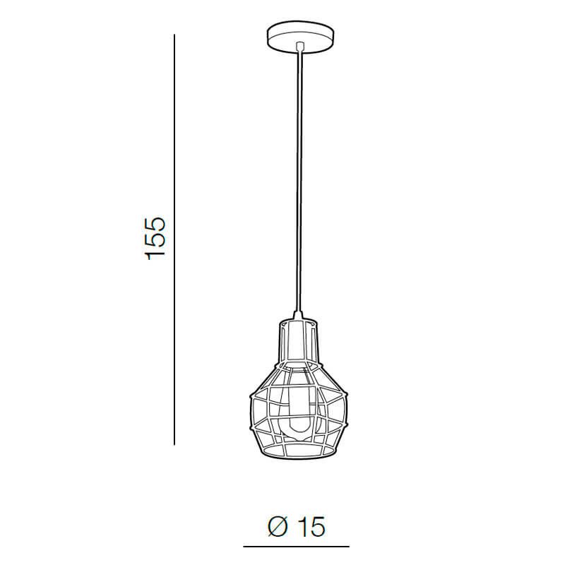 Подвесной светильник Azzardo AZ1659 Carron купити