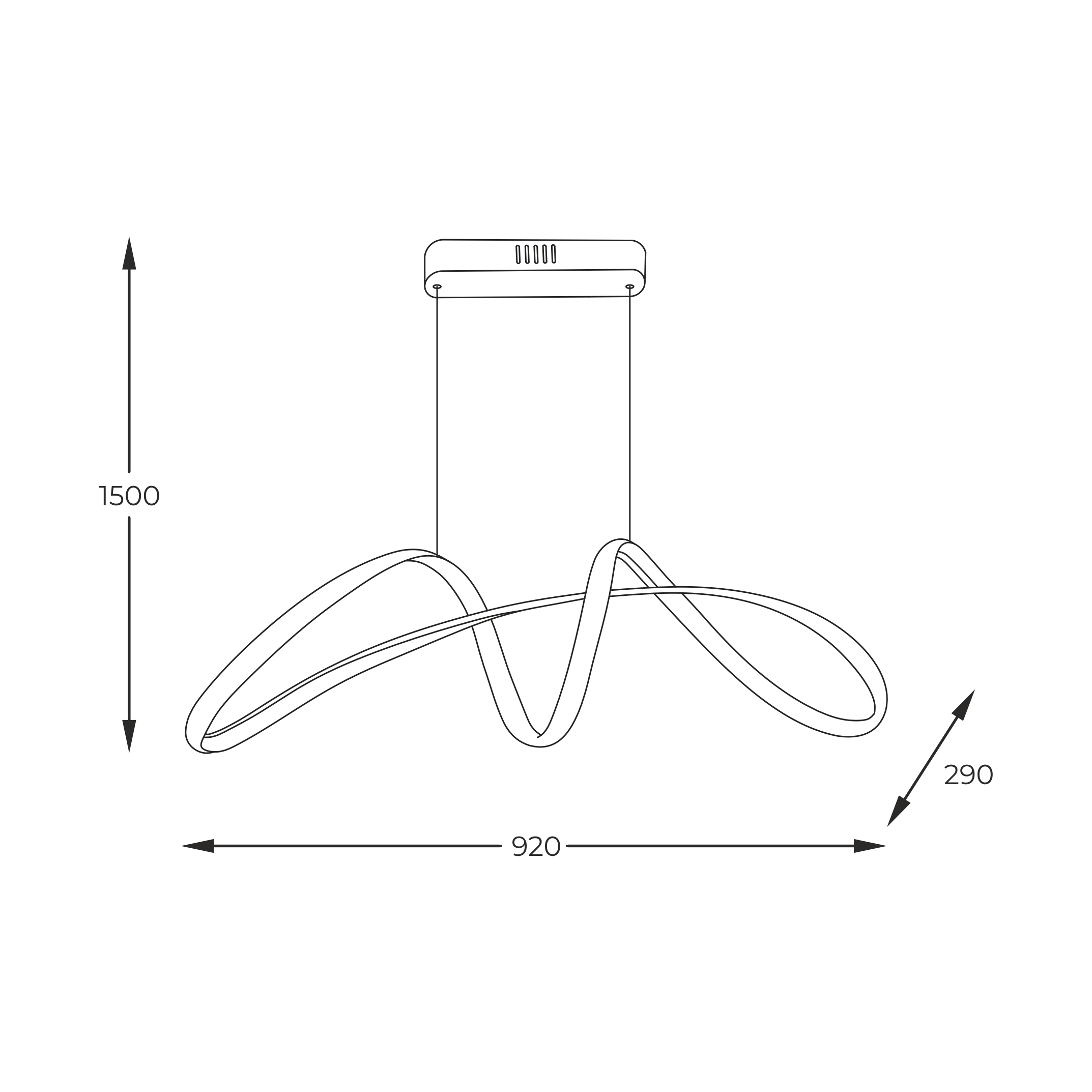 Підвісний світильник Zuma Line 20026P-GD FERMI (59931) купити