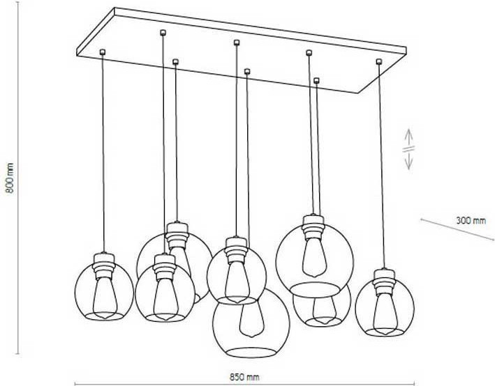 Подвесной светильник TK LIGHTING 2834 CUBUS купити