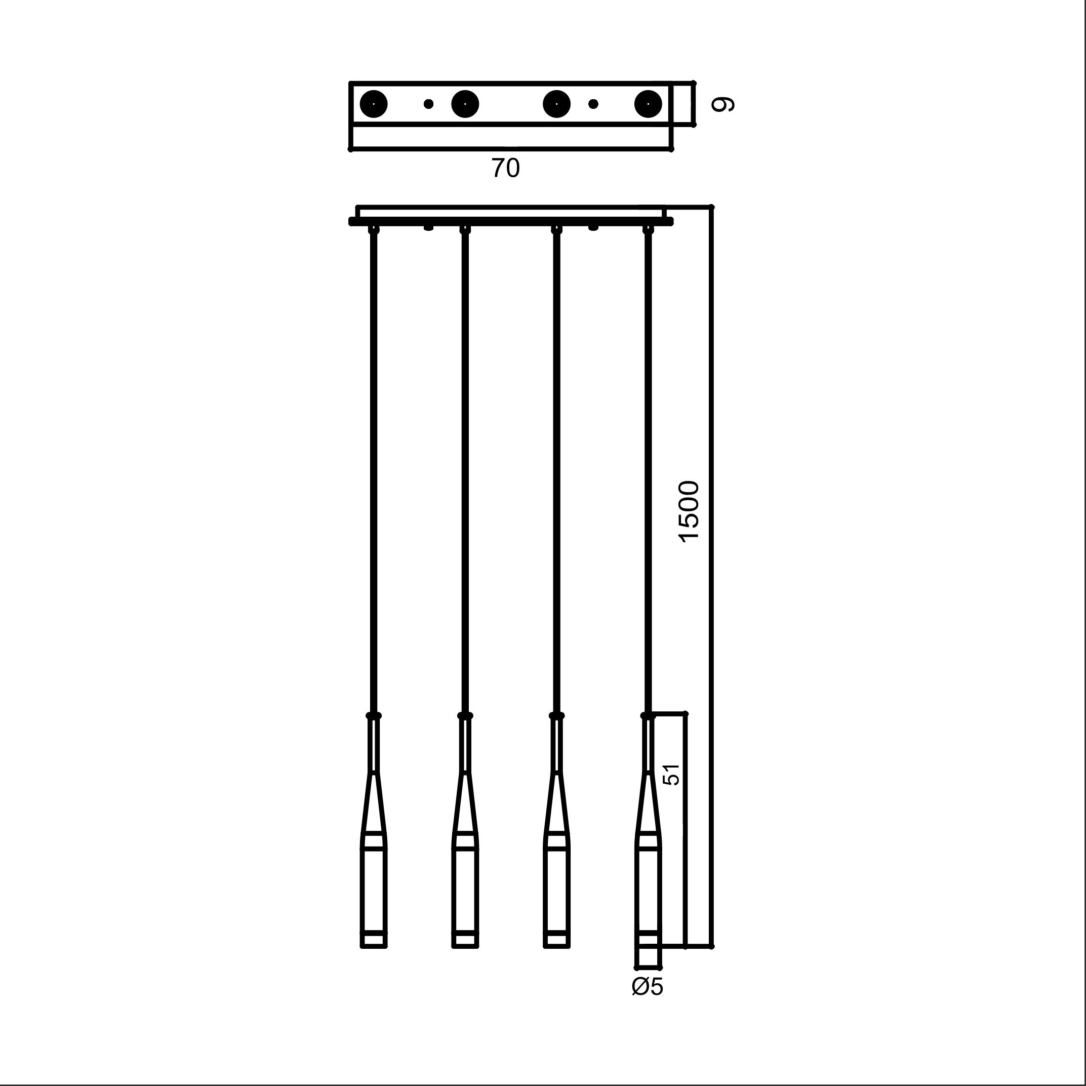 Подвесной светильник Zuma Line MD1998B-4BL CONTE купити