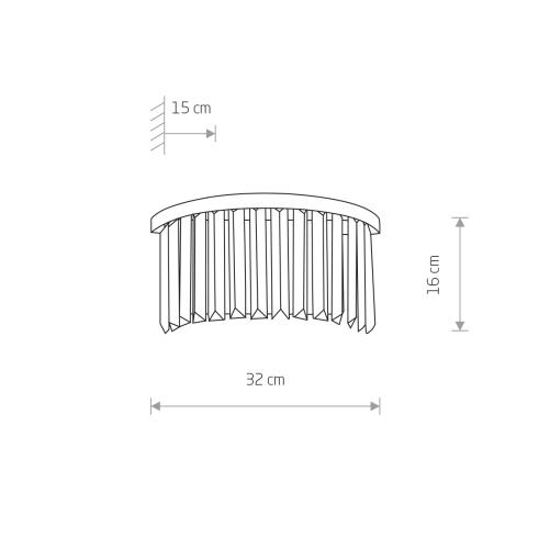 Бра Nowodvorski 7632 CRISTAL купити