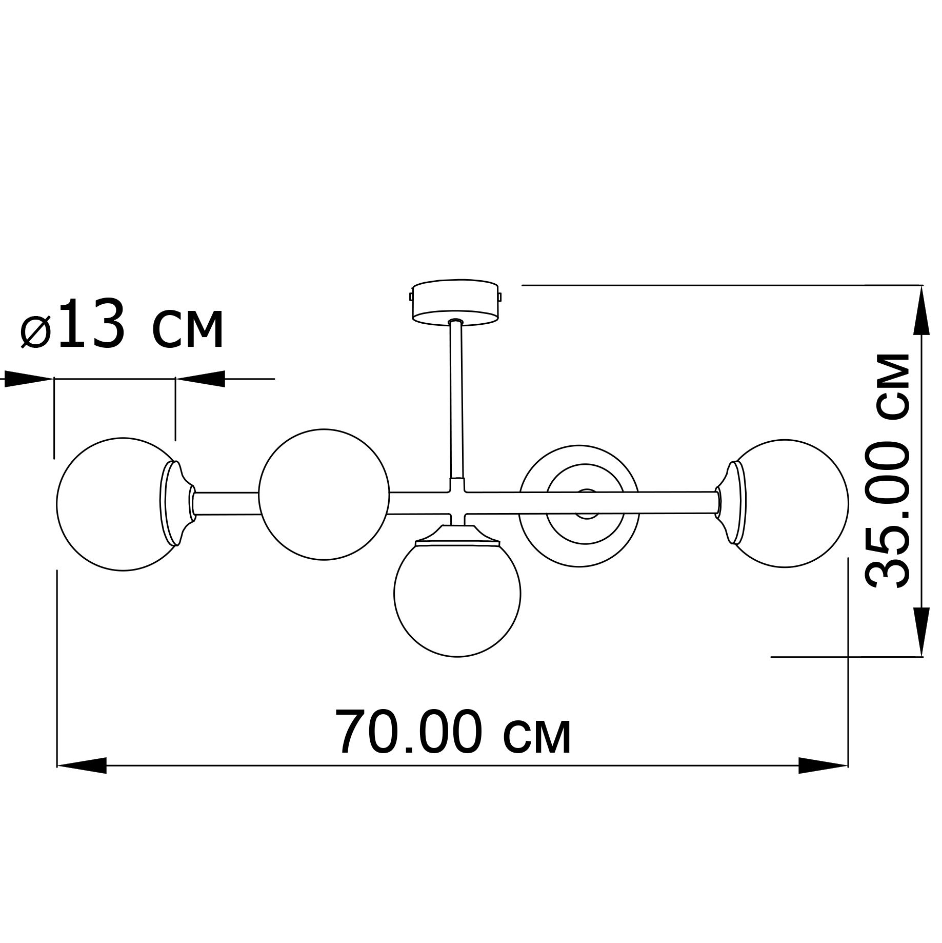 Підвісний світильник ImperiumLight 140570.05.01 Frost купити