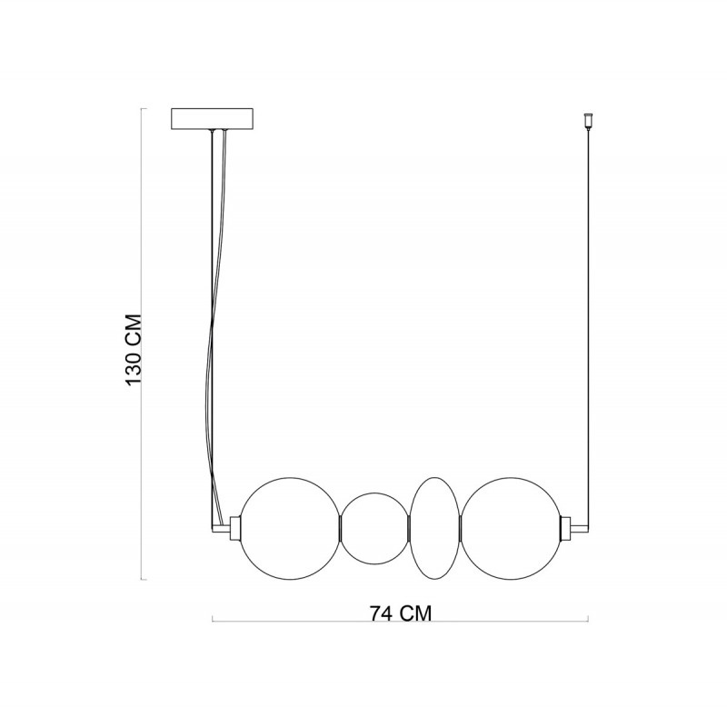 Люстра підвісна ITALUX PND-24352-36W-AB-AMB Sonte купити
