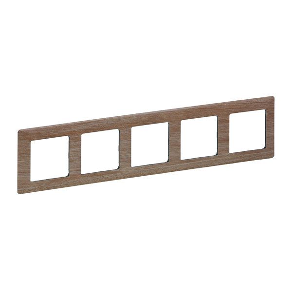 Рамка 5 постов, светлое дерево, Valena LIFE (754185) купити