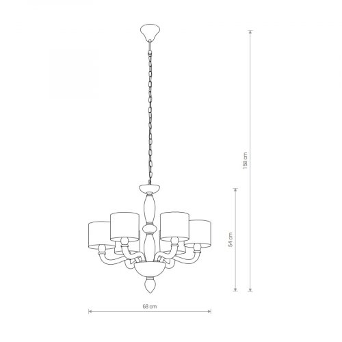 Люстра Nowodvorski 8156 NEWPORT VI купити