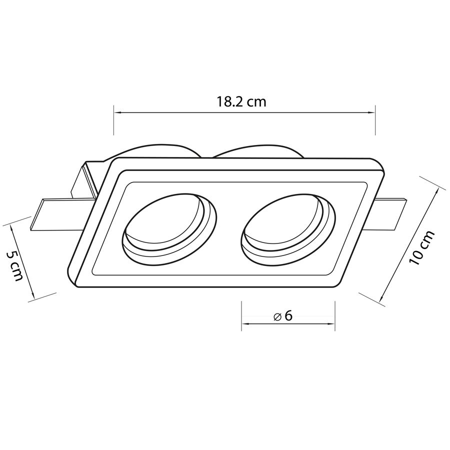 Врізний точковий світильник Imperium Light X-cool 406210.01.01 купити